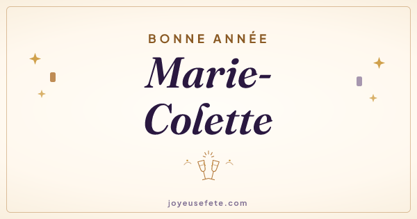 Image « Bonne année Marie-Colette » au format large