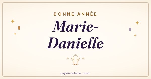 Image « Bonne année Marie-Danielle » au format large
