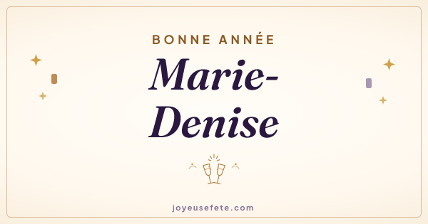 Image « Bonne année Marie-Denise » au format large