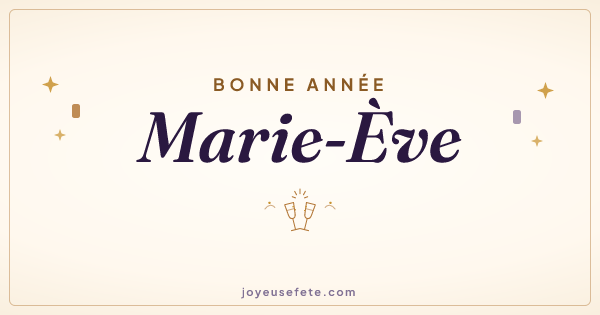 Image « Bonne année Marie-Ève » au format large