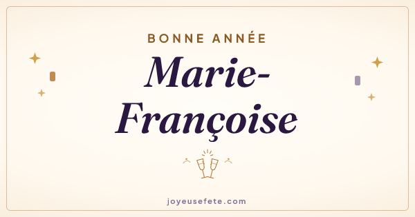 Image « Bonne année Marie-Françoise » au format large