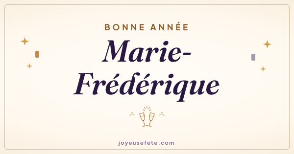 Image « Bonne année Marie-Frédérique » au format large