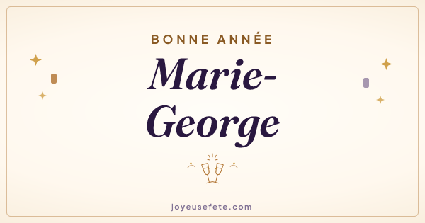 Image « Bonne année Marie-George » au format large