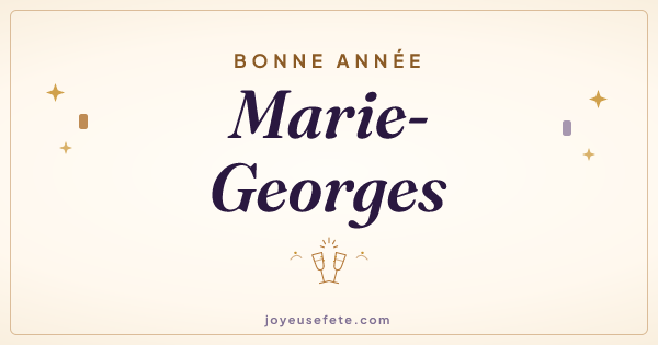 Image « Bonne année Marie-Georges » au format large