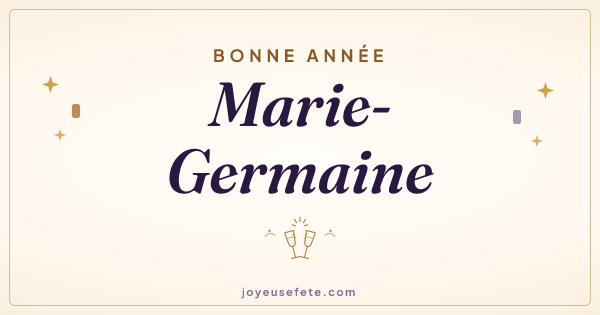 Image « Bonne année Marie-Germaine » au format large