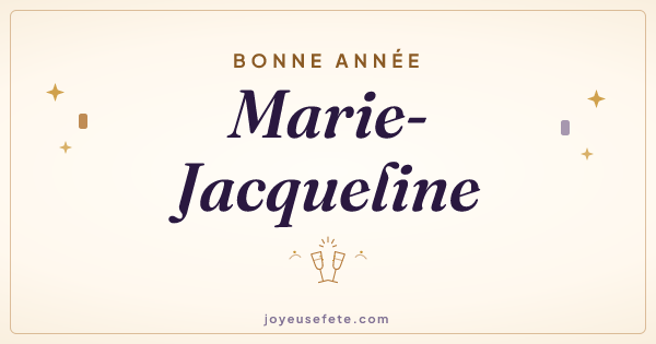 Image « Bonne année Marie-Jacqueline » au format large