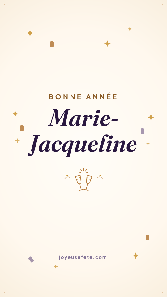 Image « Bonne année Marie-Jacqueline » au format story