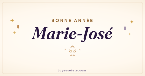 Image « Bonne année Marie-José » au format large