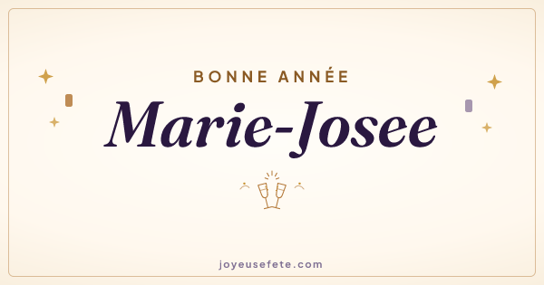 Image « Bonne année Marie-Josee » au format large