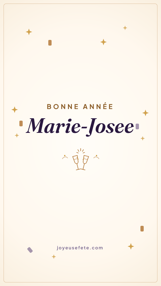 Image « Bonne année Marie-Josee » au format story