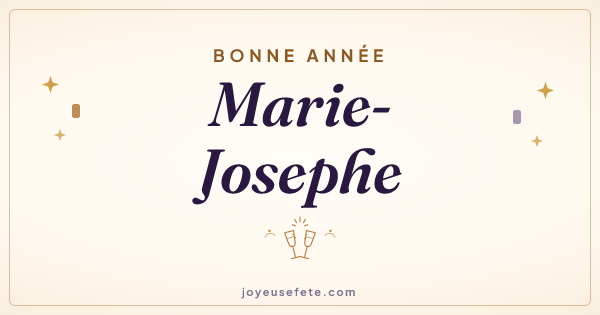 Image « Bonne année Marie-Josephe » au format large