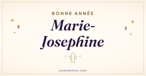 Image « Bonne année Marie-Josephine » au format large