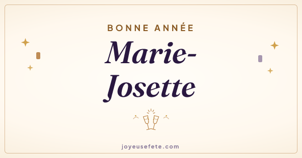 Image « Bonne année Marie-Josette » au format large