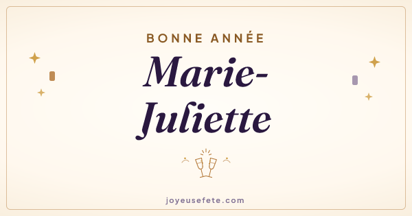 Image « Bonne année Marie-Juliette » au format large