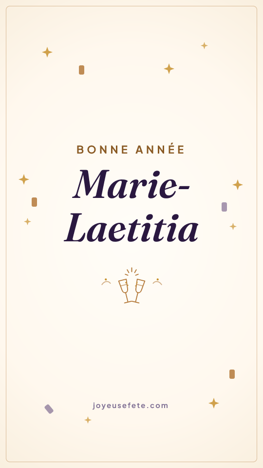 Image « Bonne année Marie-Laetitia » au format story