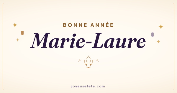 Image « Bonne année Marie-Laure » au format large