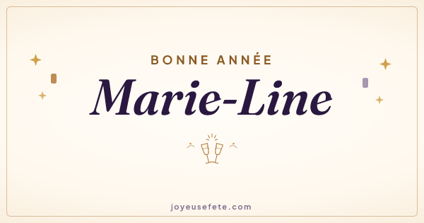 Image « Bonne année Marie-Line » au format large