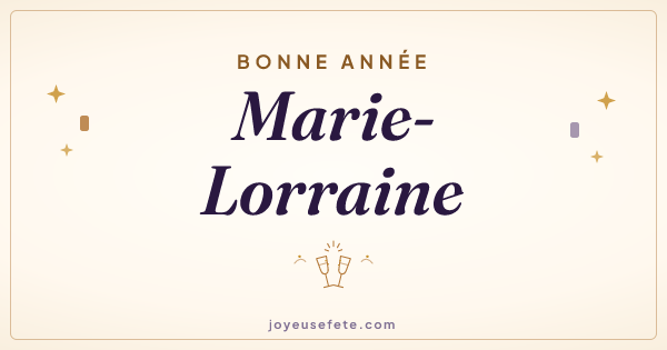 Image « Bonne année Marie-Lorraine » au format large
