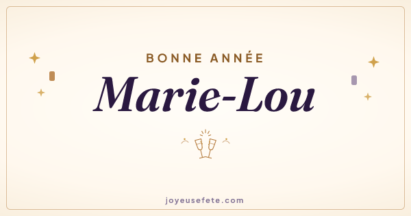 Image « Bonne année Marie-Lou » au format large