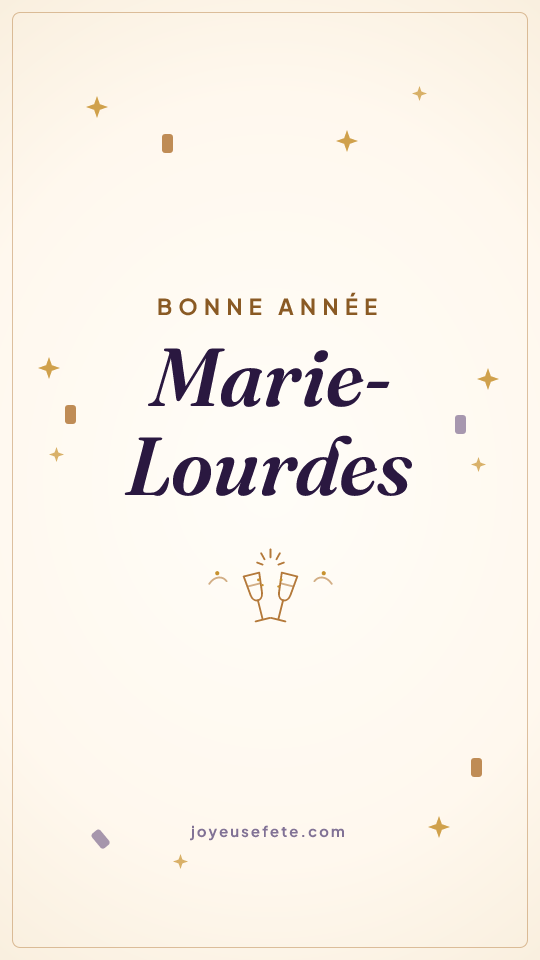 Image « Bonne année Marie-Lourdes » au format story