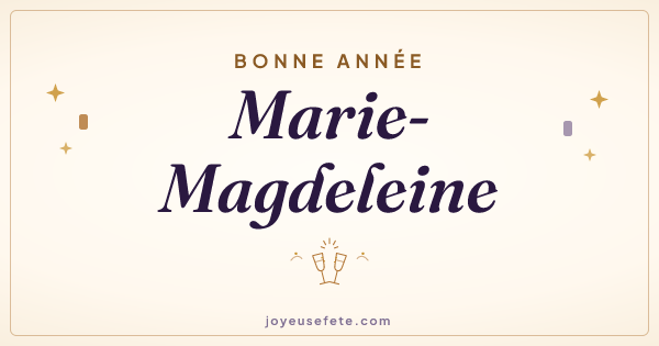 Image « Bonne année Marie-Magdeleine » au format large