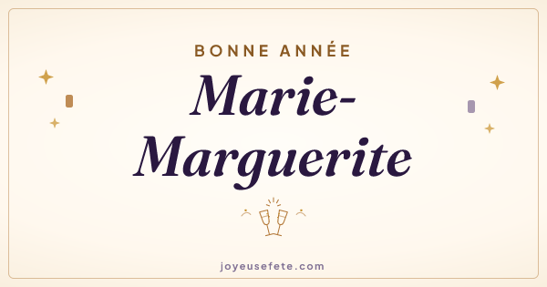 Image « Bonne année Marie-Marguerite » au format large