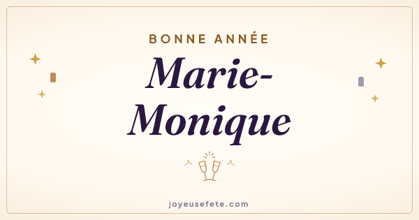 Image « Bonne année Marie-Monique » au format large