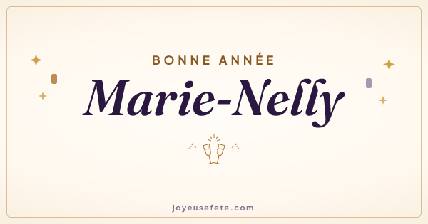 Image « Bonne année Marie-Nelly » au format large