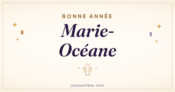 Image « Bonne année Marie-Océane » au format large
