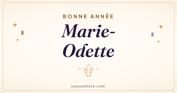 Image « Bonne année Marie-Odette » au format large