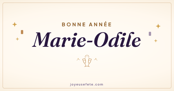 Image « Bonne année Marie-Odile » au format large