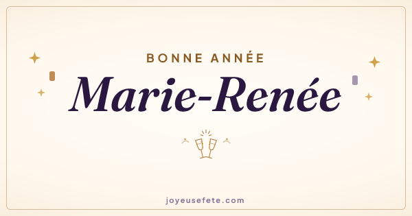 Image « Bonne année Marie-Renée » au format large