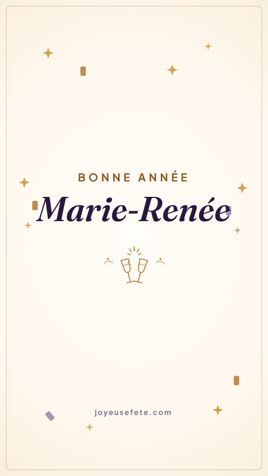 Image « Bonne année Marie-Renée » au format story