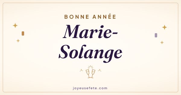 Image « Bonne année Marie-Solange » au format large
