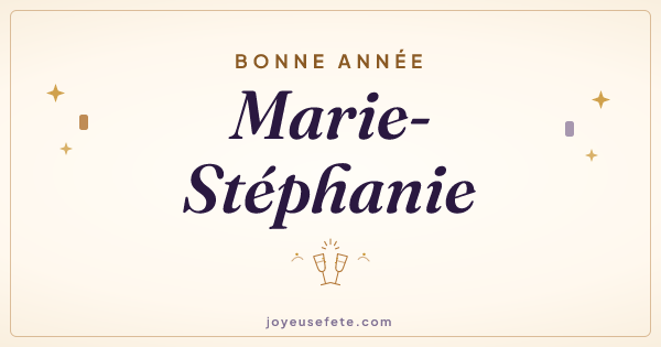 Image « Bonne année Marie-Stéphanie » au format large