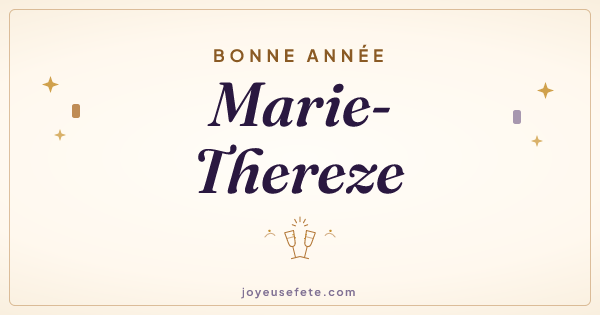 Image « Bonne année Marie-Thereze » au format large