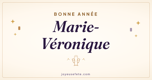 Image « Bonne année Marie-Véronique » au format large