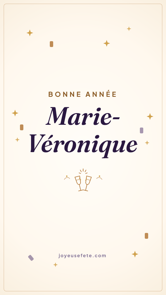 Image « Bonne année Marie-Véronique » au format story