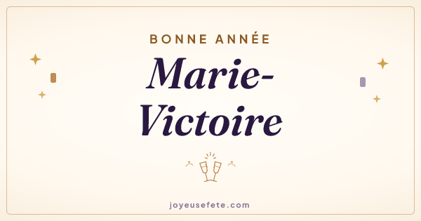 Image « Bonne année Marie-Victoire » au format large