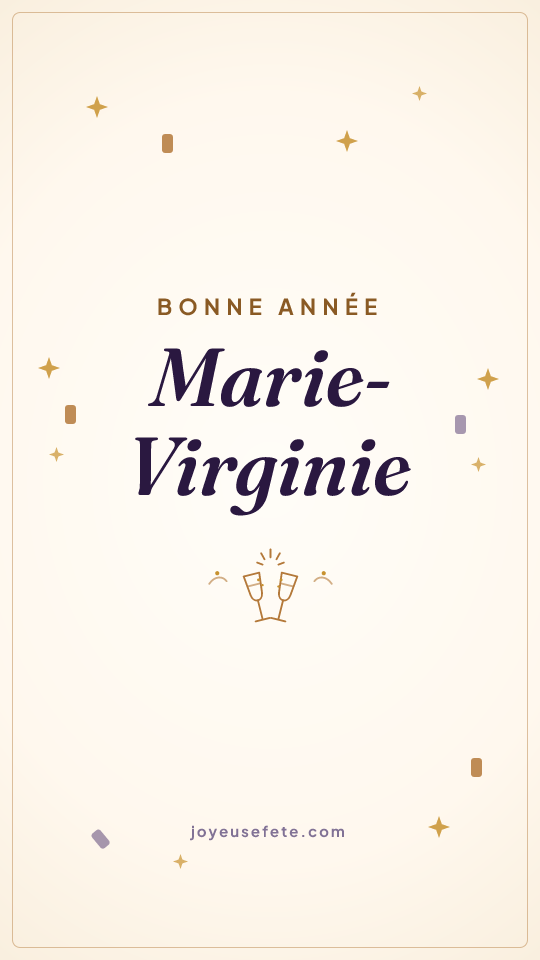 Image « Bonne année Marie-Virginie » au format story