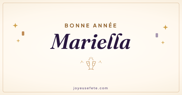 Image « Bonne année Mariella » au format large