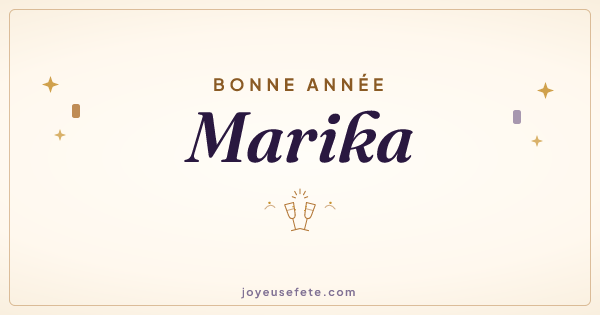 Image « Bonne année Marika » au format large