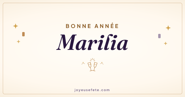 Image « Bonne année Marilia » au format large