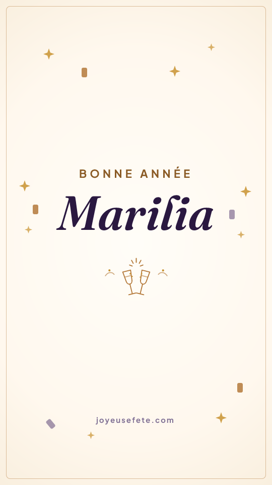 Image « Bonne année Marilia » au format story