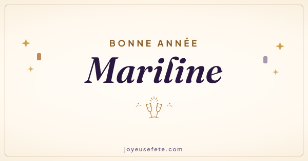 Image « Bonne année Mariline » au format large