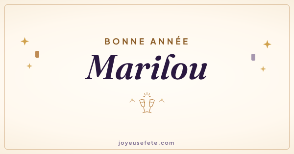 Image « Bonne année Marilou » au format large