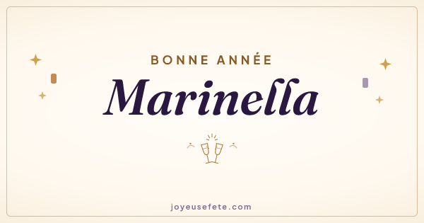 Image « Bonne année Marinella » au format large