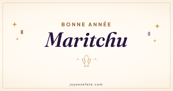 Image « Bonne année Maritchu » au format large
