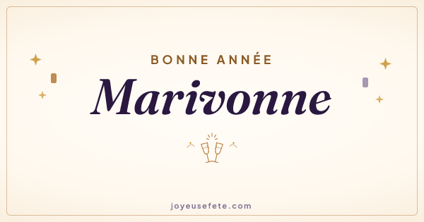 Image « Bonne année Marivonne » au format large