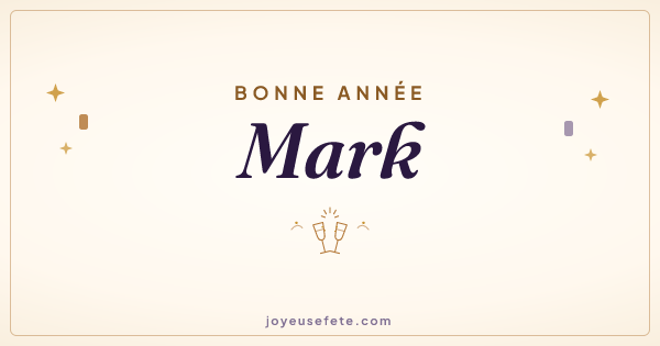 Image « Bonne année Mark » au format large